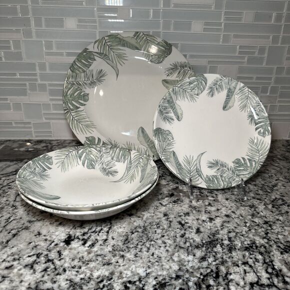 Queen’s by Churchill Eden 6 Piece Leaf Dinner Set - Picture 1 of 14